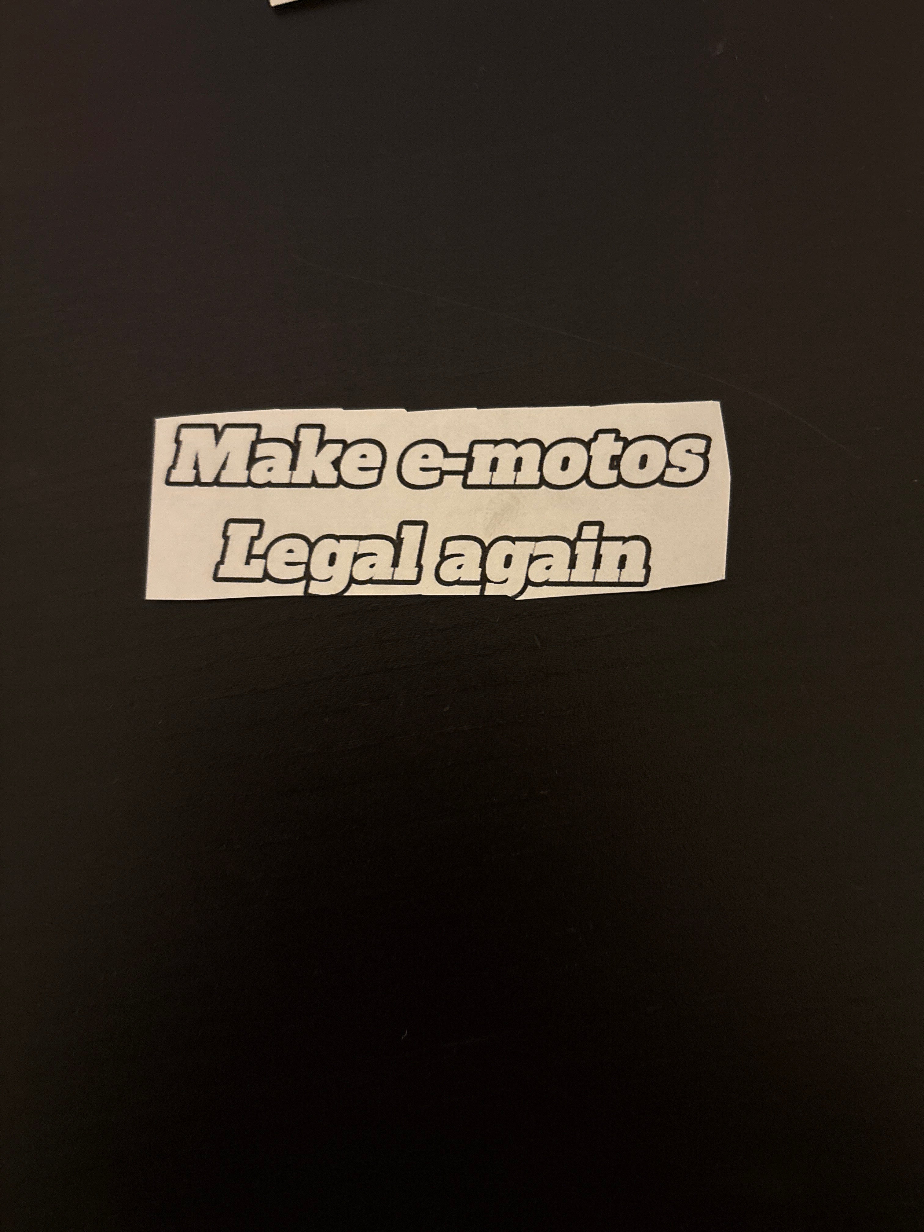 Make emotos legal again sticker
